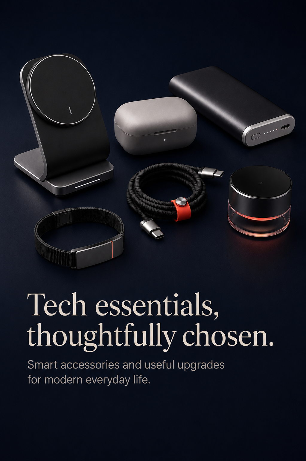 Tech essentials, thoughtfully chosen.